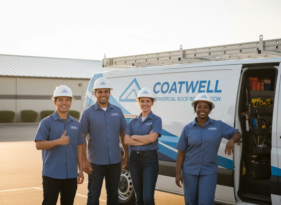 Commercial roof coating company in Rowena, TX